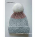 Slouchy Knit Warm Cuffed Cap Striped Winter Beanie